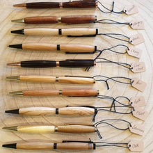 Load image into Gallery viewer, Slim Line Pens - Woodturned refillable Pens - What Wood Claire Do?