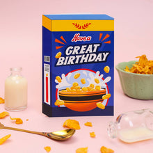 Load image into Gallery viewer, Greetings Card - Great Frosted Cereal Box Tony Tiger Birthday Card - Ricicle