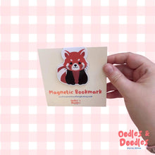Load image into Gallery viewer, Bookmark - Red Panda Magnetic Bookmark - Animals and Books - Oodles & Doodles