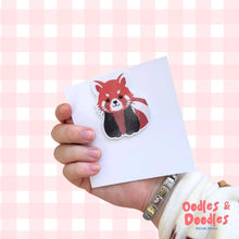 Load image into Gallery viewer, Bookmark - Red Panda Magnetic Bookmark - Animals and Books - Oodles & Doodles