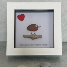 Load image into Gallery viewer, Robins Appear when Loved Ones are near - Pebble Art Frame - Pebbled19
