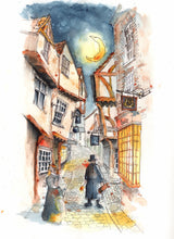 Load image into Gallery viewer, Greetings Card - The Shambles, York - Yorkshire Art - Tim Gomersall Art &amp; Illustration
