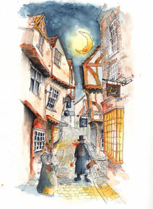 Greetings Card - The Shambles, York - Yorkshire Art - Tim Gomersall Art & Illustration