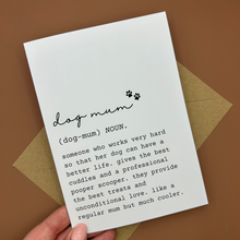 Load image into Gallery viewer, Dog Mum Definition Greeting Card - Swale Studios