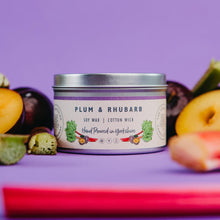 Load image into Gallery viewer, Candle - Plum and Rhubarb - hand poured soy wax candles - The Yorkshire Candle Company Ltd