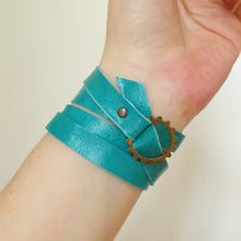 Load image into Gallery viewer, Leather Wrap Watch - Shadow Crafts - gift idea - recycled leather