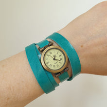 Load image into Gallery viewer, Leather Wrap Watch - Shadow Crafts - gift idea - recycled leather