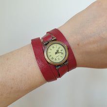 Load image into Gallery viewer, Leather Wrap Watch - Shadow Crafts - gift idea - recycled leather