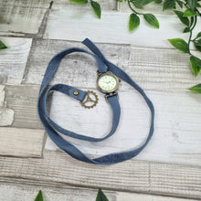 Load image into Gallery viewer, Leather Wrap Watch - Shadow Crafts - gift idea - recycled leather