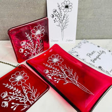 Load image into Gallery viewer, Fused Glass Birth Flower range - Hanging Decoration - Twice Fired