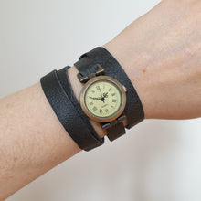 Load image into Gallery viewer, Leather Wrap Watch - Shadow Crafts - gift idea - recycled leather