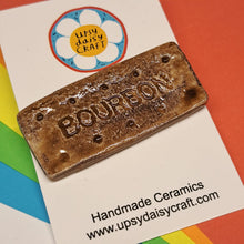 Load image into Gallery viewer, Ceramic Brooch - Bourbon Biscuit - Upsydaisy Craft