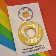 Load image into Gallery viewer, Ceramic Brooch - Party Ring Biscuit - Upsydaisy Craft