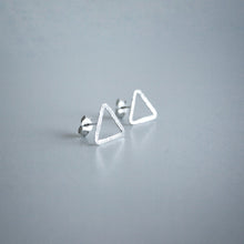 Load image into Gallery viewer, Triangle Stud Earrings - Sterling Silver - Gemma Fozzard