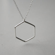 Load image into Gallery viewer, Hexagon Necklace - Sterling Silver - Gemma Fozzard