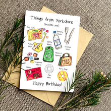 Load image into Gallery viewer, Yorkshire Inventions Greetings Card - Things from Yorkshire Birthday Card - HD Designs