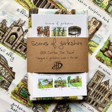 Load image into Gallery viewer, Tea Towel - Scenes of Yorkshire - HD Designs