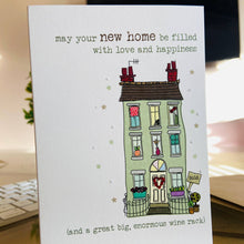 Load image into Gallery viewer, New Home & Wine Rack - Greetings Card - New Home Card - Dandelion Stationery
