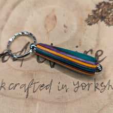 Load image into Gallery viewer, Wood turned Key Rings - What Wood Claire Do?