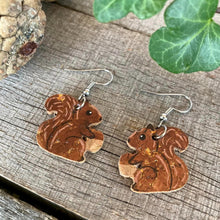 Load image into Gallery viewer, Squirrel Hook Earrings - Natural Cork Jewellery - Incorknito Designs