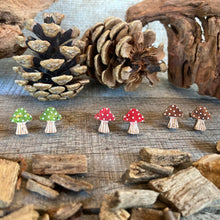 Load image into Gallery viewer, Toadstool Stud Earrings - Natural Cork Jewellery - Incorknito Designs