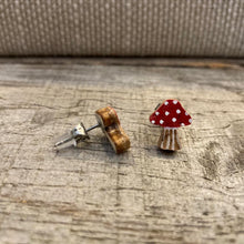 Load image into Gallery viewer, Toadstool Stud Earrings - Natural Cork Jewellery - Incorknito Designs