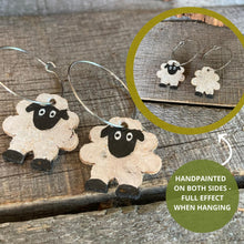 Load image into Gallery viewer, Sheep Hoop Earrings - Natural Cork Jewellery - Incorknito Designs