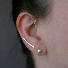 Load image into Gallery viewer, Ear Climber - Silver Bar - Sterling Silver - Gemma Fozzard