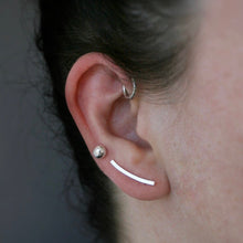 Load image into Gallery viewer, Ear Climber - Silver Bar - Sterling Silver - Gemma Fozzard