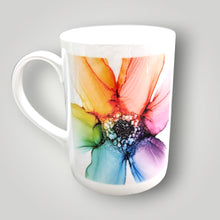 Load image into Gallery viewer, Mug - Rainbow Flower - Nichol Stokes Designs - Alcohol Ink Artwork