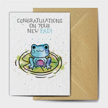 Load image into Gallery viewer, Wildflower Seed Paper Plantable Greetings Card - Congratulations on Your New Pad - New Home Card - The Seed Card Company
