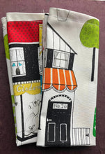 Load image into Gallery viewer, Fabric Napkin Set of 2 - Local Shops Print - Kitsch-Ina