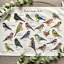 Load image into Gallery viewer, Tea Towel - Garden Birds - HD Designs