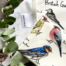 Load image into Gallery viewer, Tea Towel - Garden Birds - HD Designs