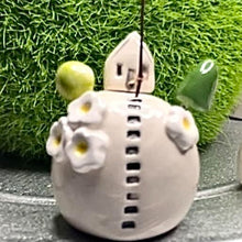 Load image into Gallery viewer, Miniature Ceramic House - Dried Flower holder - Strawberry Lane Studio
