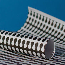 Load image into Gallery viewer, Trippy Monochrome Gift Wrap - Stylish Wrapping Paper - Studio Boketto