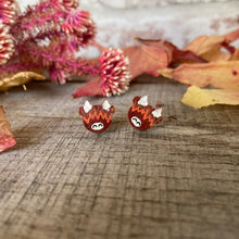 Load image into Gallery viewer, Stud Earrings - Highland Cow - Natural Cork Jewellery - Incorknito Designs