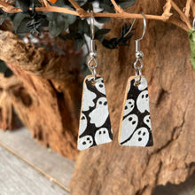 Load image into Gallery viewer, Ghost Abstract Hook Earrings - Natural Cork Jewellery - Incorknito Designs