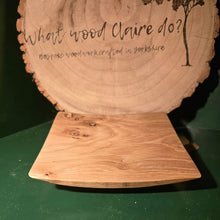 Load image into Gallery viewer, Wood Turned Flat Bowl - Oak - What Wood Claire Do?