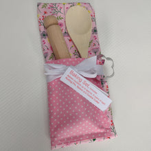 Load image into Gallery viewer, Childrens Baking Set - Kids Pinny - Pink and Yellow Floral - Made by Marianne Gifts