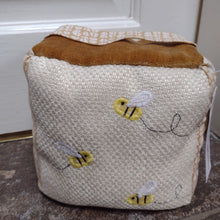 Load image into Gallery viewer, Fabric Doorstop - Door Stopper - Bees - Made by Marianne Gifts