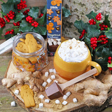 Load image into Gallery viewer, Hot Chocolate Stirrer - Gingerbread With Marshmallows - GNAW Chocolate