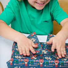 Load image into Gallery viewer, Nutcracker Wrapping Paper and Matching Gift Tags Pack - 3 Sheet and Tag Pack - Recycled, sustainable & eco-friendly Gift Wrapping - Curlicue