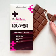 Load image into Gallery viewer, Emergency Chocolate by Dr Indulgence - Fun Chocolate Bar - Choc on Choc
