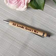 Load image into Gallery viewer, Engraved Bamboo Pen - Leeds United - LUFC Sayings - Fred & Bo