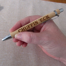 Load image into Gallery viewer, Engraved Bamboo Pens - Yorkshire Sayings - Lots to choose - Fred & Bo
