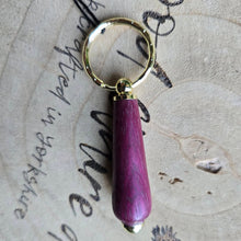 Load image into Gallery viewer, Wood turned Key Rings - What Wood Claire Do?