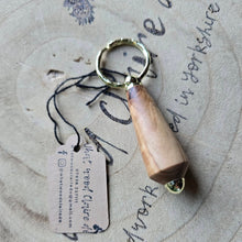 Load image into Gallery viewer, Wood turned Key Rings - What Wood Claire Do?