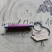 Load image into Gallery viewer, Wood turned Key Rings - What Wood Claire Do?