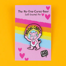 Load image into Gallery viewer, Enamel Pin - No One Cares Bear - Care Bear - Katie Abey